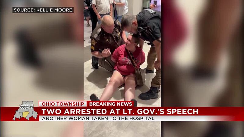 Officials respond after 2 arrested, 1 injured at Lt. Gov. speech in Ohio Township