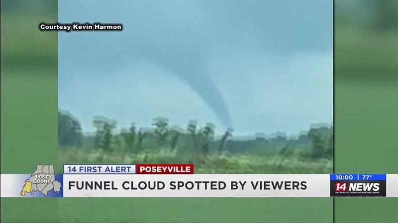 ‘Tornado’ spotted over Poseyville actually funnel cloud; Here’s how to spot the difference