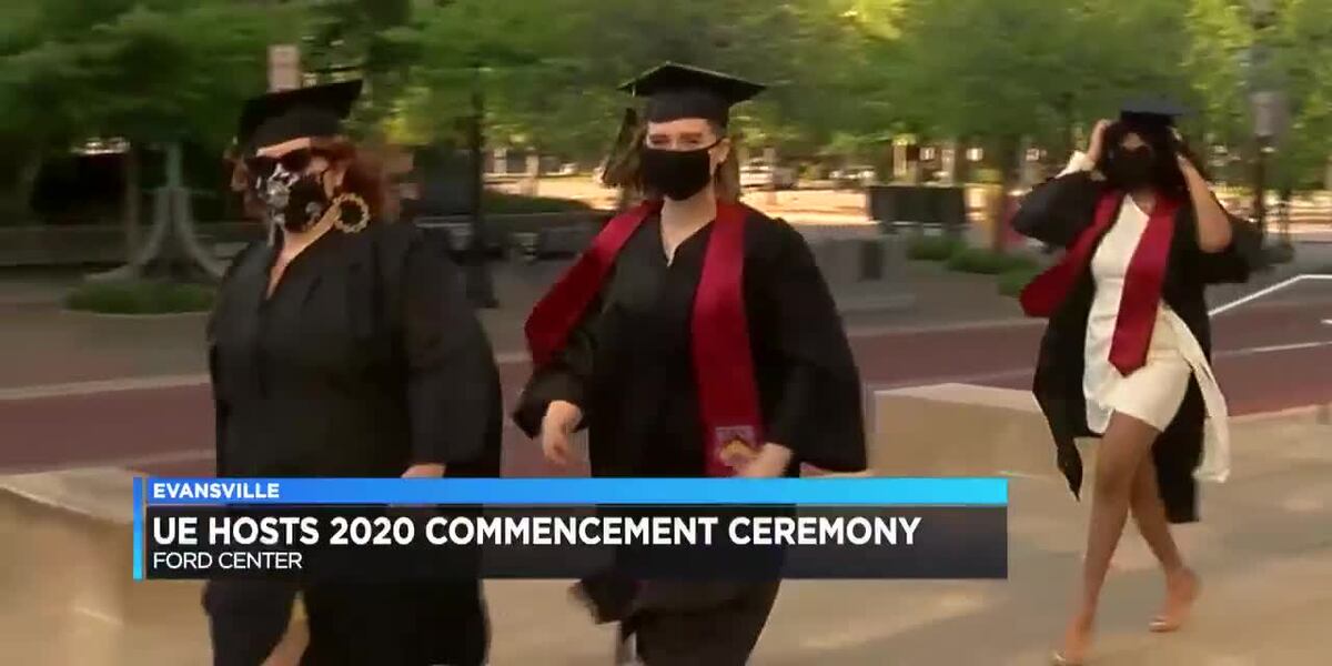 UE students celebrate in person at 2020 commencement ceremony