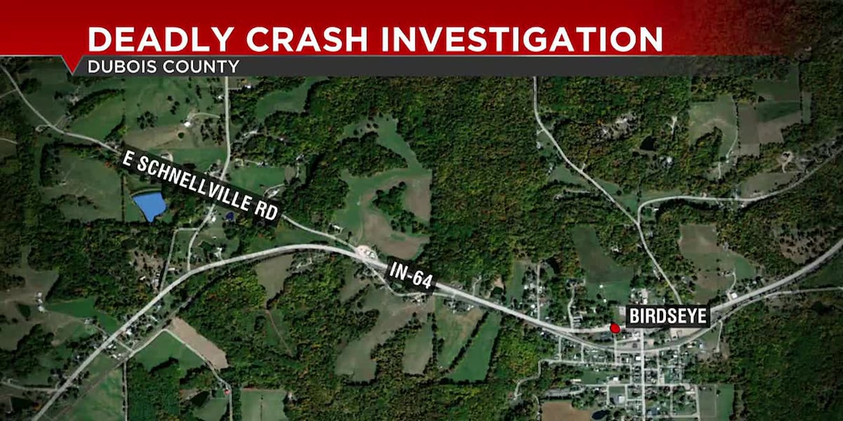 A photo of a car crash in Dubois County