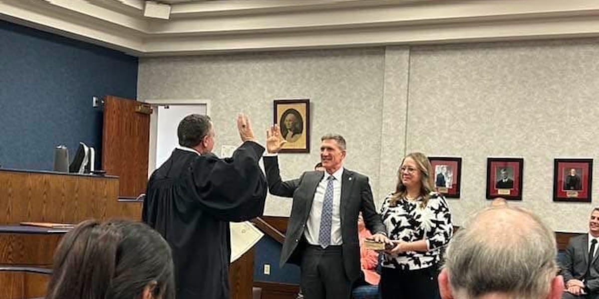 Judge Randy Edwards New Edwards Co. judge sworn in Monday
