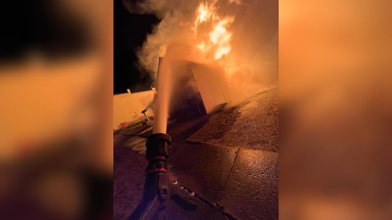 Firefighters race against strong winds to prevent house fire from spreading to Clay Post Office