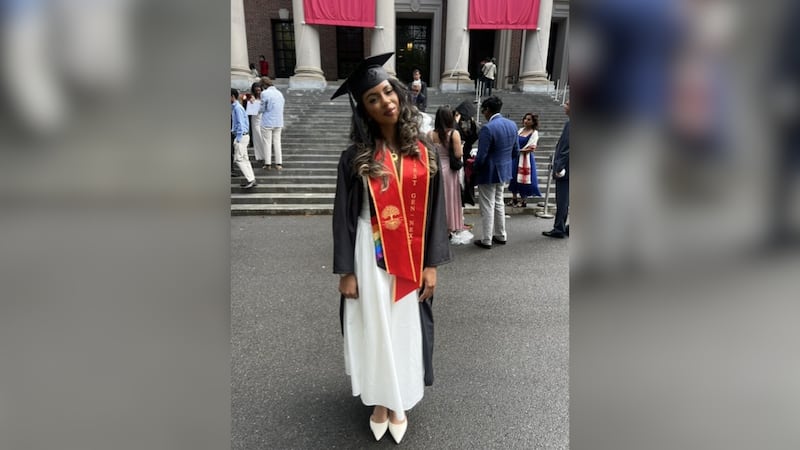Kaysia Harrington recently graduated from Harvard Univ.