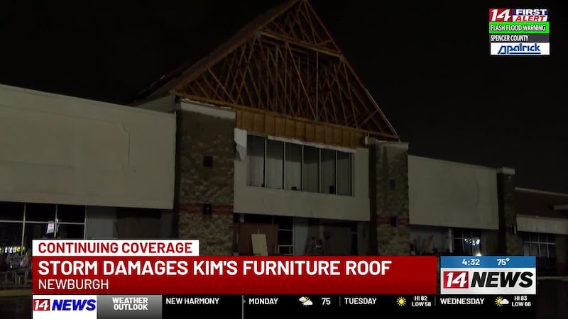 Newburgh strip mall businesses badly damaged in Sunday storms
