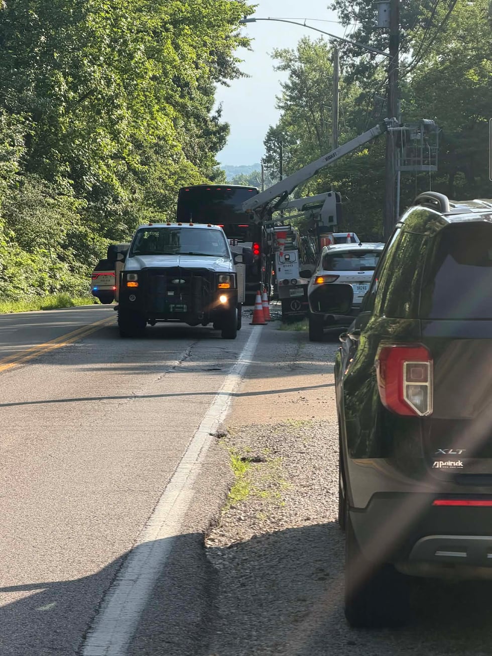 Students safe after EVSC bus hits construction equipment, shattering windows