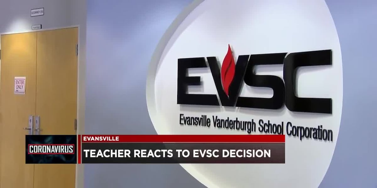 Teacher reacts to EVSC decision to delay start of school