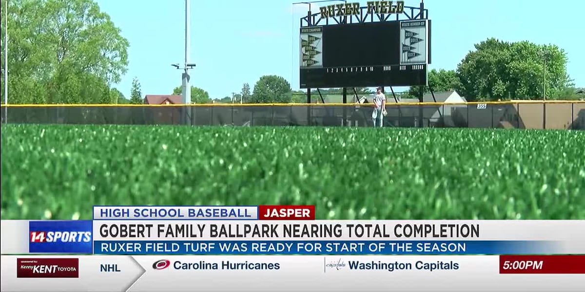 Tyler Ruxer Ruxer Field renovations in Jasper, nearing full completion