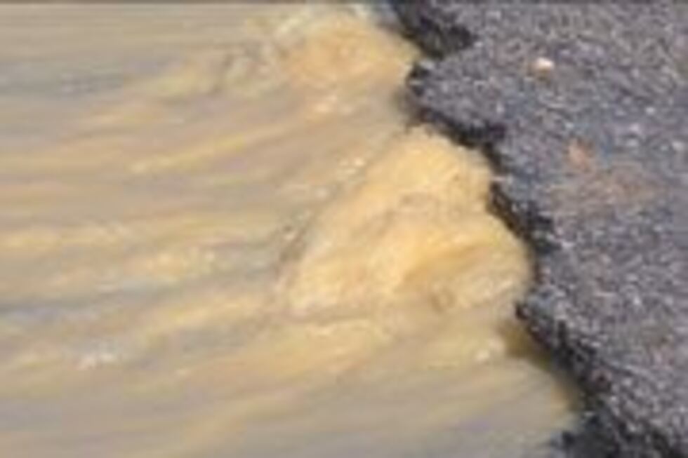Stringtown Wreck Water main break causing problems at Mill and Stringtown
