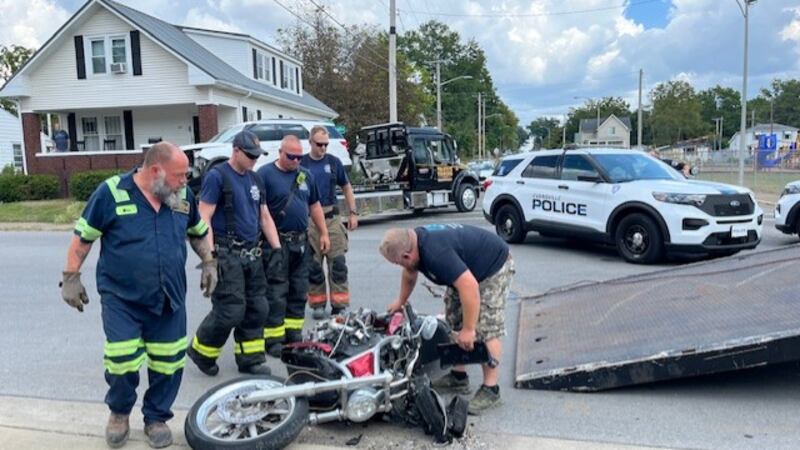 Motorcycle crash reported near Tekoppel Elementary School