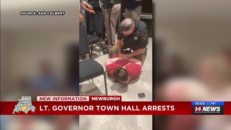 Witness speaks after town hall meeting with Lt. Gov. Micah Beckwith leaves 2 arrested, 1 injured