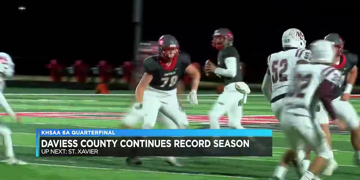 Daviess County football breaks records as they continue their road to state