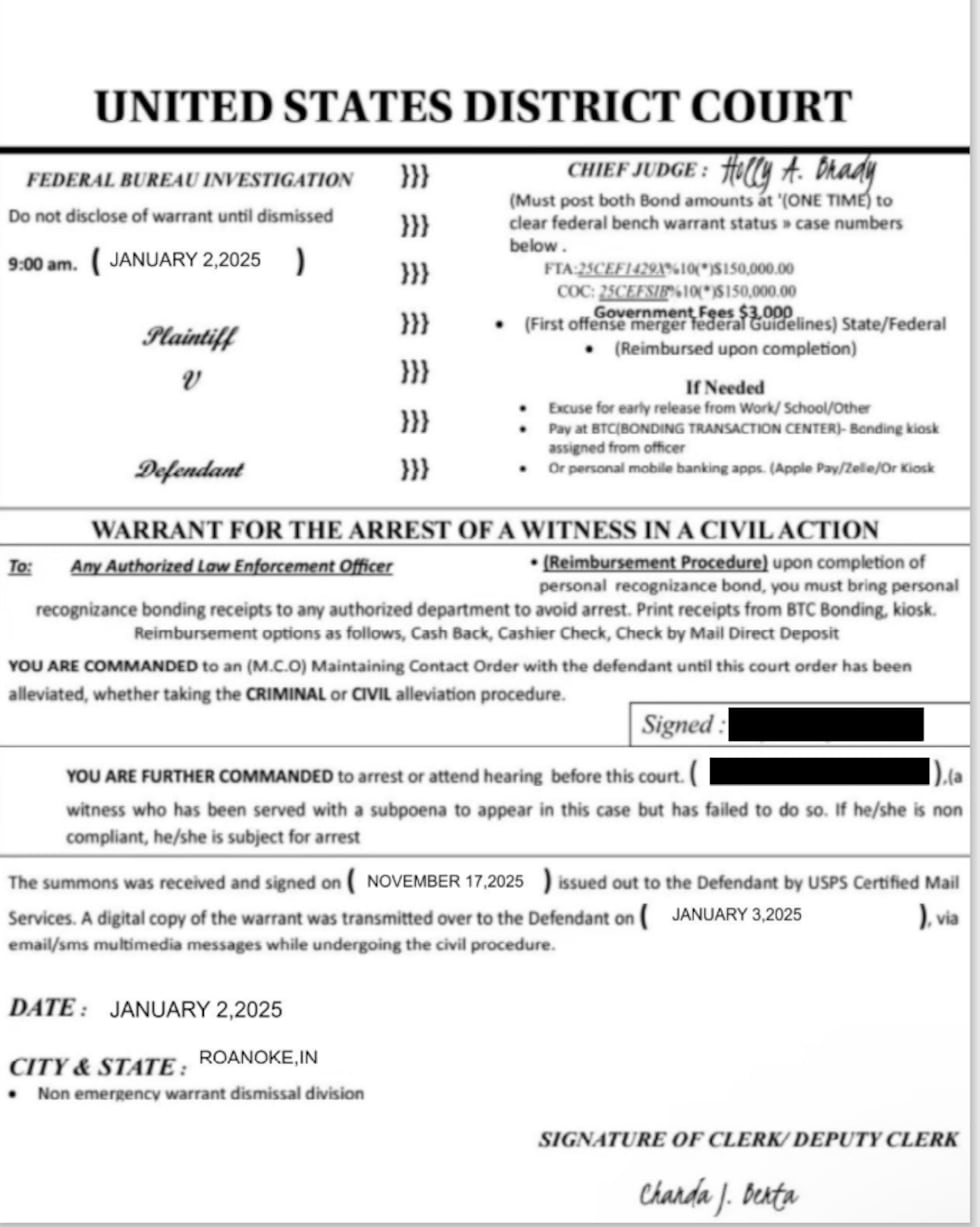 GCSO warning public of fake arrest warrant scam