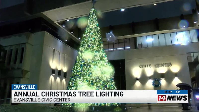 Evansville’s annual Christmas tree lighting kicks off Saturday