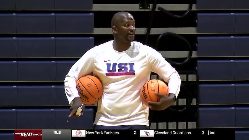 USI men's basketball Summer practice Tuesday