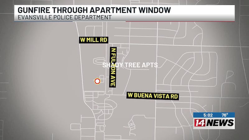 Attempted murder investigation underway after gunfire at Evansville apartments