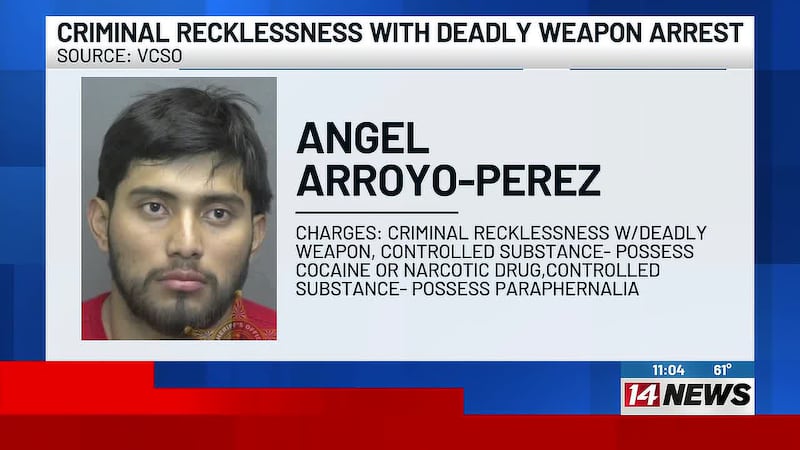 Man arrested after shots fired call in Evansville, officials say